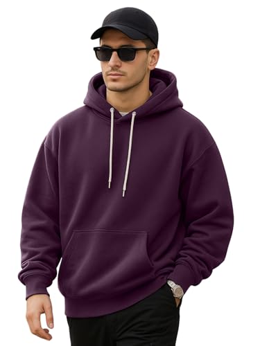 Image of Veirdo 280 GSM Cotton Fleece | Hooded Neck Full Sleeve | Regular Fit Sweatshirt | Solid Hoodie for Men | Sizes: S to 3XL