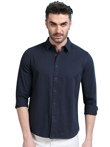 Image of StitchX Men's Full Sleeve Core Essentials Twill Over-Dyed Shirt XS-2XL