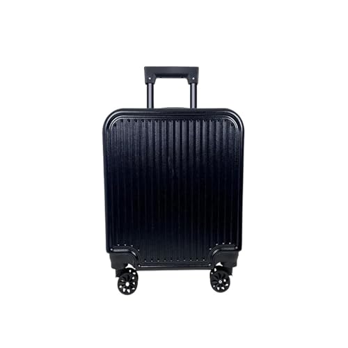 Luggage 18" Rolling Luggage Box Women Men New Wheel Trolley Box Travel Clothes Carry Case Carry on Luggage(Black)