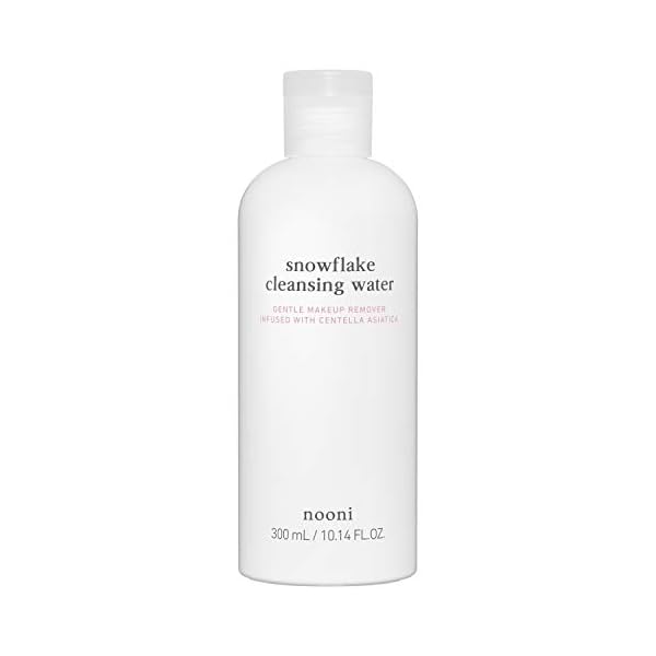 NOONI Snowflake Cleansing Water | All-in-1 Cleansing Water as Cleanser, Makeup Remover and Toner with Centella Asiatica Extract | Vegan, Cruelty-Free, PETA Certified, Korean Skincare, K-Beauty
