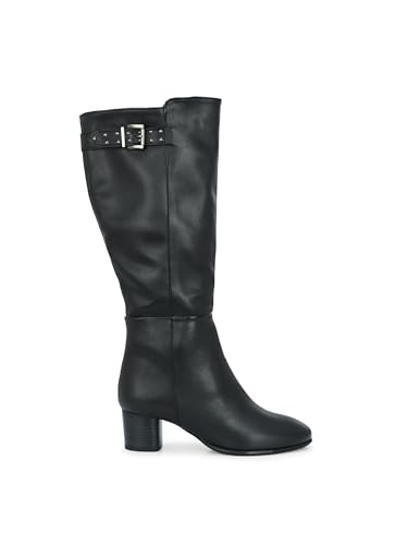 Image of Delize Tan Women Knee ankle boots 64473