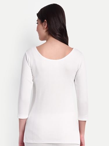 Image of ELEG & STILANCE Women Woolen Warm Full Sleeve Top Thermal Cold Weather Fleece Outdoor Winter Innerwear​(Sizes 32-44)