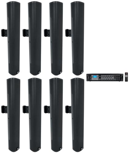 Rockville Amp Bundle with (8) JBL COL600-BK 24