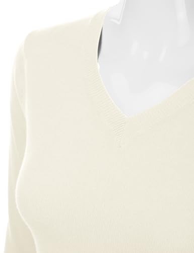 Women's V-Neck Long Sleeve Pullover Premium Soft Knitted Sweater (S-XXL)4