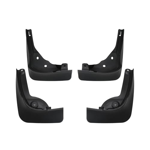 Image of KMH Premium Mud Flaps Compatible with Mercedes Benz E-Class W214 Sedan | Imported Quality Mud Splash Guards Shields, Durable Protection for Your Vehicle (Set of 4, Black)