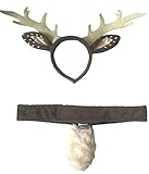 Making Believe Plush Deer or Fawn Headband Ears and Tail Costume Set
