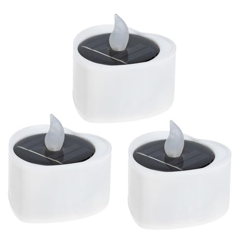Velas solares de té LED impermeables Toddmomy automáticas sin cables 7