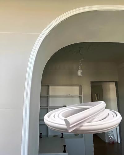 Arco de puerta de PVC para tapar marcos rectos con moldura curva 2