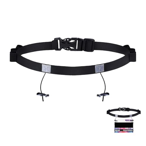 Ceinture Porte-Dossard pour Marathon Triathlon Ceintures,Entièrement Ajustable et Fonctionnel,pour Numéro de Participant de Course Cyclisme Porte Dossard...