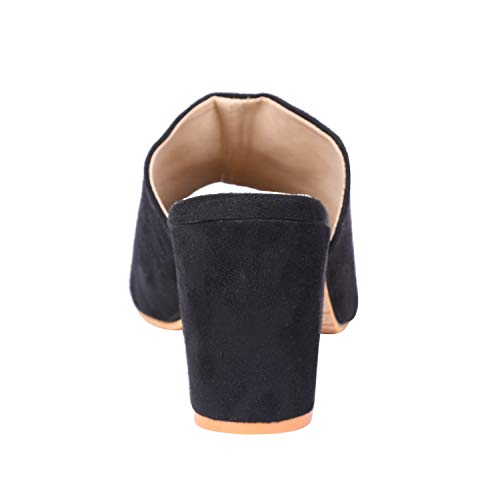 Image of Feel it Suede Block Heels for Women's & Girl's