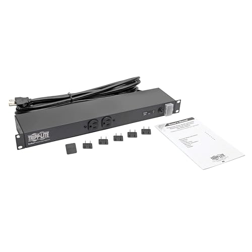 Image of Tripp Lite 12-Outlet Rackmount PDU Isobar Surge Protector Power Strip, 15A, 3840 Joules, 15ft Cord with 5-15P Plug, 1U Rack-Mount, Lifetime Manufacturer's Warranty & $25,000 Insurance (ISOBAR12ULTRA)