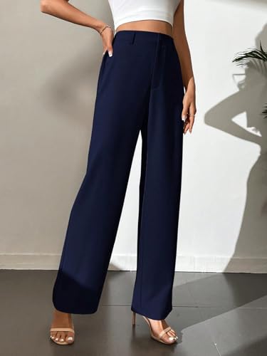 Image of Elendra Women Lycra - Bootcut Trousers Pant Wide Leg