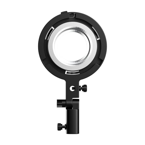 GVM Bowens Mount Adapter for PD60B PD60C PL60B PL60C, Updated Version Different Angles of Holder for Any Bowens Mount Accessories, Such as Softbox, Barndoor, Fresnel Lens