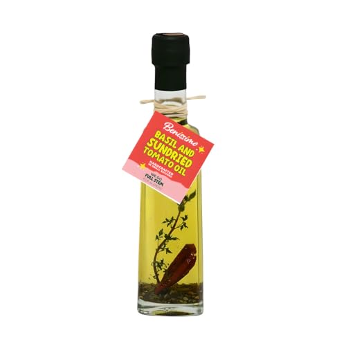 Benissimo Basil &amp; Sun-Dried Tomato Herb Infused Oil, Castolatta 8.1 fl oz