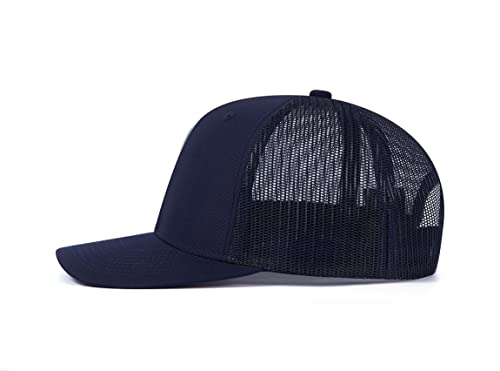 Image of Quanhaigou Trucker Hat - Mesh Snap Back - Unisex Adjustable Baseball Cap - Outdoor Hats for Men Women