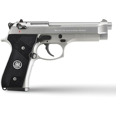 Zib Grips ELEGANT SERIES Grips for Beretta 92FS, 92, 92F, 92A1, 92FS INOX, 92G, 92D, 96, 96D, 96A1, M9, M9A1 Grips Cachas para 9mm Beretta 92FS, Black Cover
