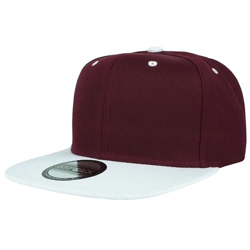 Image of Gelante Plain Blank Flat Brim Adjustable Snapback Baseball Caps Wholesale LOT 12 Pack