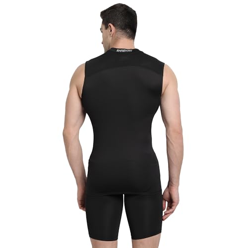 Image of SHREY Intense Compression Sleeveless Top Sports Athletic Gym Wear for Men's