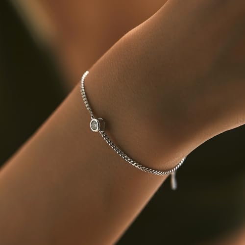 RADIANT MUSE, 925 Sterling Silver Moissanite Bracelet, D Color VVS1 Clarity 0.25Ct, 3EX Cut GRA Certified, Adjustable Chain2