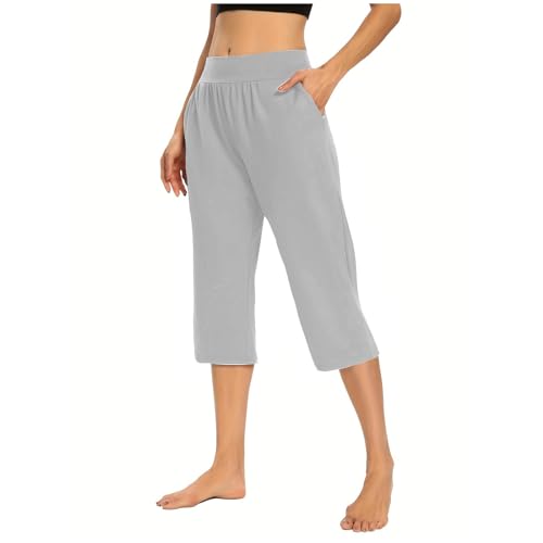 Comfy Capris for Women Sweatpants Women Petite...