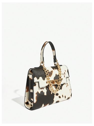 Image of RoseSeek Women's Camo Flap Square Bags Chain Strap Top Handle Satchel Crossbody Bag