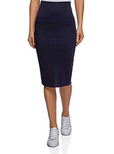 Oodji Ultra Donna Gonna a Coste Elasticizzata