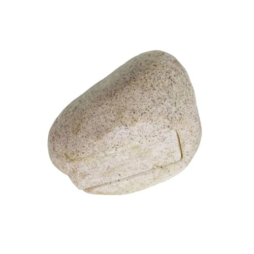 Trädgårdsstenar Hemligt fack för nyckelringar i falsk sten utomhus. Hemligt fack för sparlåda för realistiska stennycklar