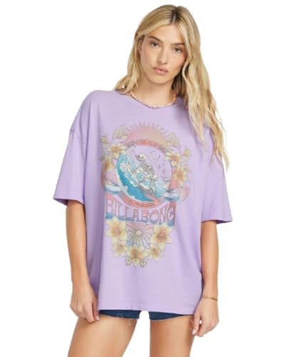 Billabong Women's Logo Oversized Fit Short Sleeve Tee
