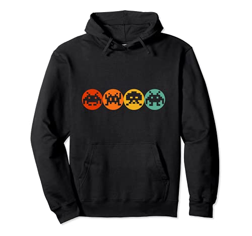 Años 80 Videojuego Vintage Retro Arcade Sudadera con Capucha