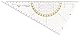 geotec Geodreieck 60° Plexiglas-Halterung, 260 mm, transparent