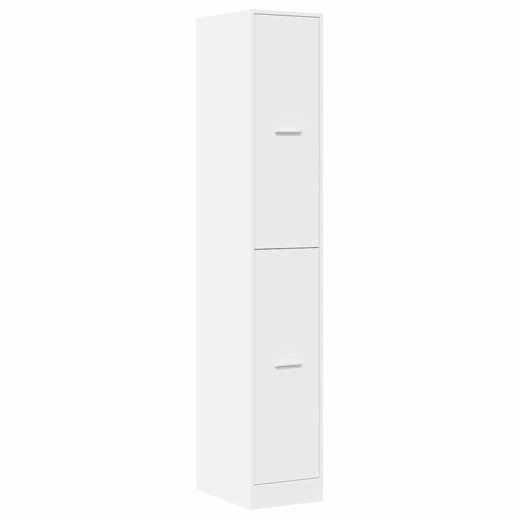 vidaXL Boticario Blanco 30x41x174,5 cm Madera de Ingeniería