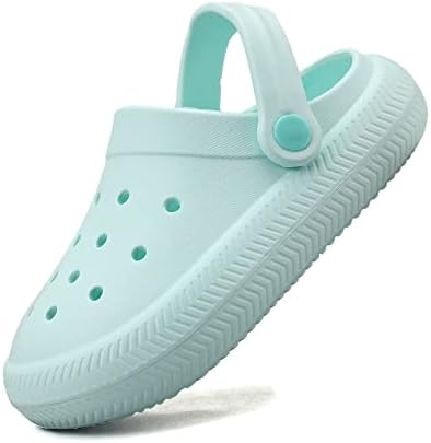 gigididi Kids Garden Clogs Slip On Shoes Classic Beach Pool Shower Sport House Home Room Indoor Outdoor Slippers Sandals Clog Toddlers Baby Child Children Boys Girls Green Size 6-6.5 Toddler