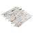 Nicesungdeco 3D Natural Real Stone Peel and Stick Mosaic Backsplash Tiles, 12" x 12" 5-Sheet Backsplash Self Adhesive Tiles for Kitchen Fireplace Vanity (White Gold)