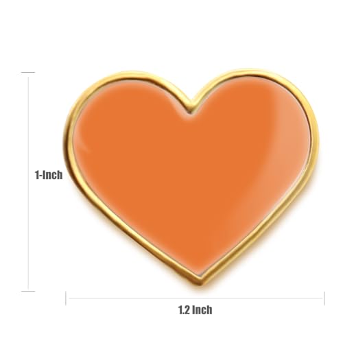 Image of 12 /25 /50 /100Pcs Multicolor Heart Love Lapel Pins Bulk - Metal Heart Health Brooch Badge For Men Women Clothes Bags Hats