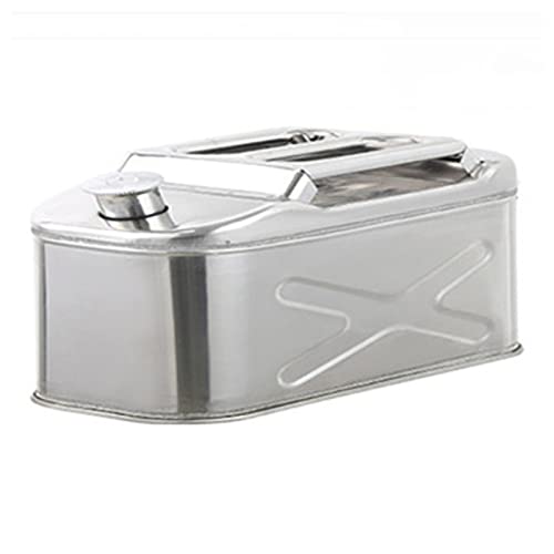 Bidon d'essence en acier inoxydable jerrycan métal 5 L