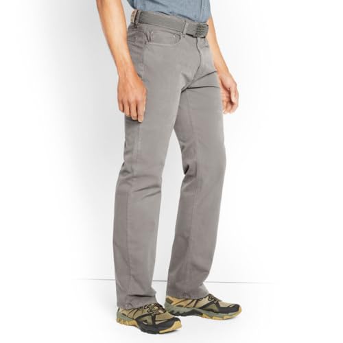 Orvis Men's 5-Pocket Stretch Twill Pants, Granite - 35W x 30L3