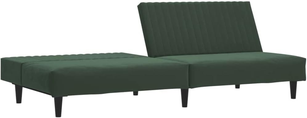 Sofa Bed Dark Green Velvet Living Room Furniture