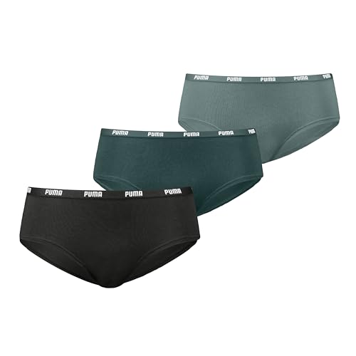 PUMA Damen Hipster Panties, Green Combo, M EU