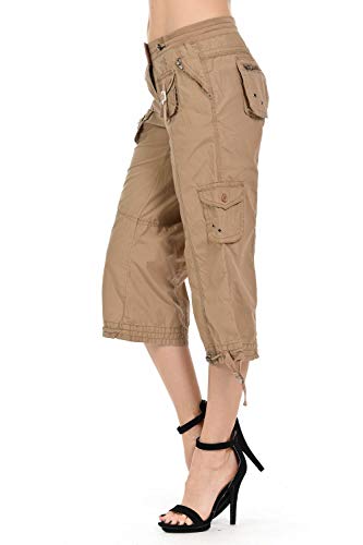 D&B by LA CHULA Women's Plus Size Blue Denim Jeans Bermuda Short/Capri Pants2