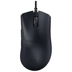 Razer DeathAdder V3 Wired Gaming Mouse: 59g Ultra Lightweight - Focus Pro 30K Sensor - Fast Optical Switches Gen-3-8K Hz HyperPolling - 6 Programmable Buttons - Ergonomic- Black-RZ01-04640100-R3M1
