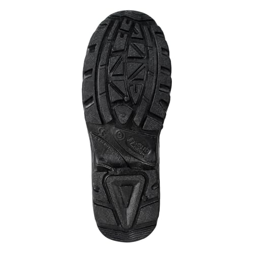 Image of AYOKA A 906 Steel Toe Safety Shoes for Men | Synthetic Leather Upper | Durable PVC Sole | Industrial Work Footwear | Heavy Duty Work Safety Shoes with Slip Resistant | 1 Inch Heel - Grey