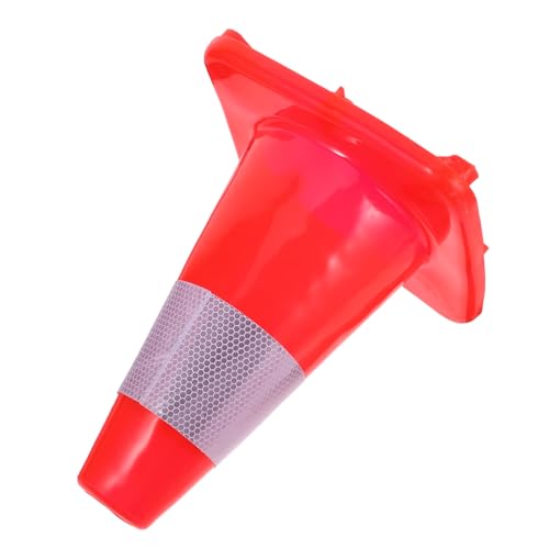 STOBAZA Compact Training Cone Red Reflective Road Cone for Enhanced Safety in Low-Light Conditions