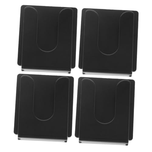 VANZACK 4pcs Cb Microphone Holder: Universal Car Radio Microphone Hanger Black Metal Mic Holder Clip Stable Mount For Various Vehicle Models