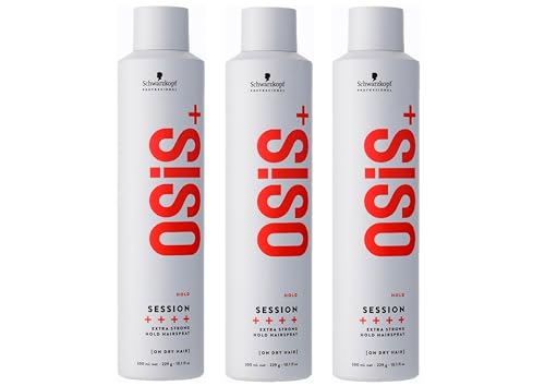 3er Pack - Osis+ Session Extreme Hold Hairspray 300 ml Nr.3 Strong control