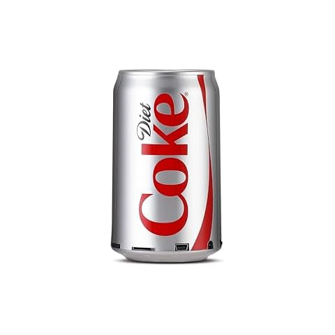 Gabba Goods Diet Coke Can Shape Bluetooth Speaker, Portable Wireless Speaker with Bluetooth 5.0, AUX, USB Slot & TF Slot | Loud Bass Sound | Compact Design for Indoor & Outdoor Use & Travel Cover