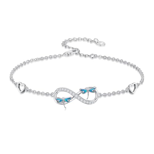 Image of Ankle Bracelets for Women 925 Sterling Silver Layered Sea Turtles /Elephant /Wave Anklet Animal Bracelet Summer Ocean Beach Jewelry Mothers Day Gifts for Women