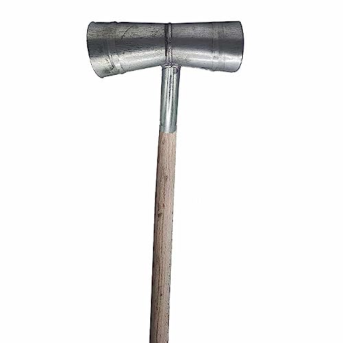 Opengardenweb Raccogli Frutta fichi d'india Conico in Metallo zincato - con Manico 150 cm - da Giardino, Campagna - per ficarigna