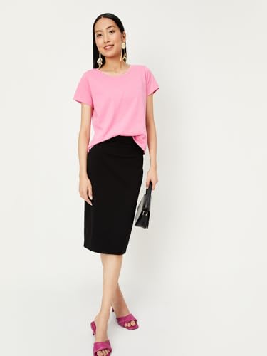 Image of Max Plus Size Women Solid T-Shirt