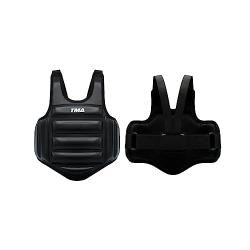 TMA Kids Boxing Belly Pad Chest Guard MMA Body Protector Martial Arts Rib Shield Armour Taekwondo Training Size 8 to 15 Years Old - Thumbnail 3
