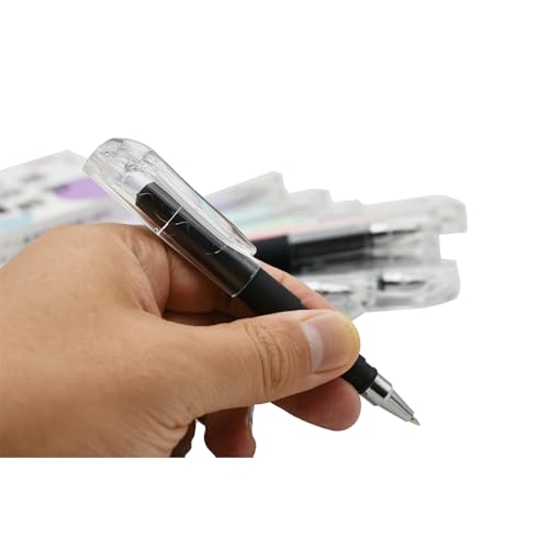 Bolígrafos mini bolsillo 10 piezas tinta negra miniatura 6
